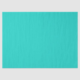 Solid plain bright turquoise tissue paper
