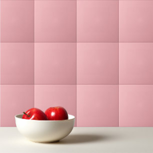 Solid plain pale rose tile