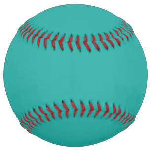 Solid plain Persian green Softball