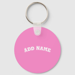 Solid Plain Taffy Baby Pink Keychain