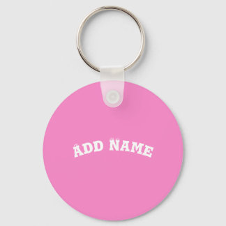 Solid Plain Taffy Baby Pink Keychain