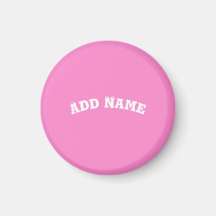 Solid Plain Taffy Baby Pink Magnet
