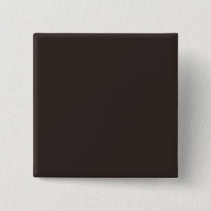 Solid, Plain Walnut Brown, 2 Inch Square Button