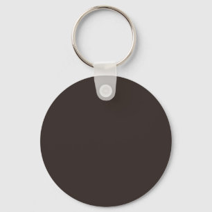 Solid, Plain Walnut Brown,  Keychain