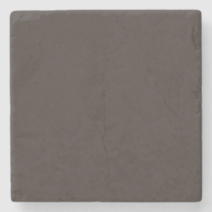 Solid, Plain Walnut Brown, Stone Coaster