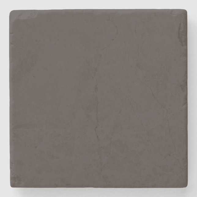Solid, Plain Walnut Brown,  Stone Coaster (Front)