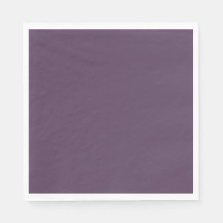 Solid plum dark dull purple napkin