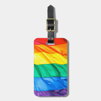 Solid Pride - Gay Pride Flag Closeup Luggage Tag