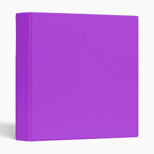 Solid purple 1 inch 3 ring binder