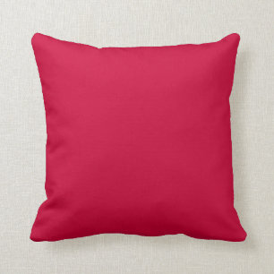 Solid Raspberry pink decorative accent Throw Pillow