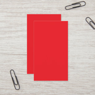 Solid Red Background  Business Card