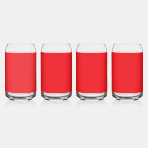Solid Red Background  Can Glass