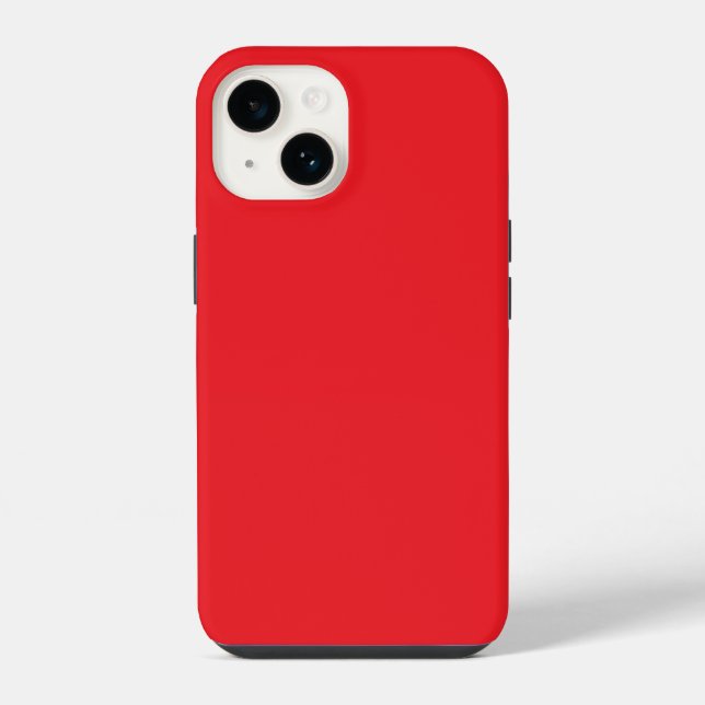 Solid Red Background  iPhone Case (Back)