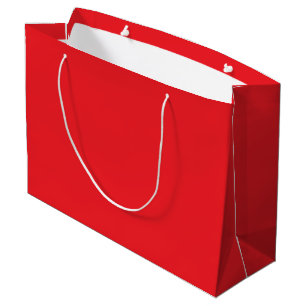 Solid Red Background  Large Gift Bag