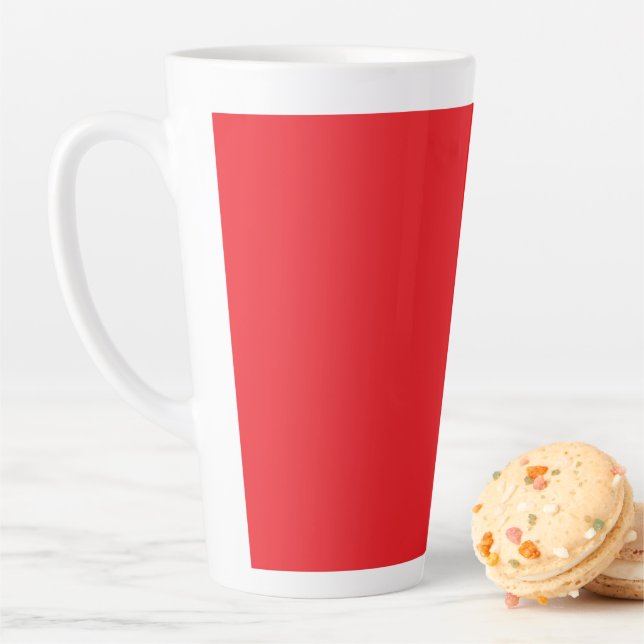 Solid Red Background  Latte Mug (In Situ)