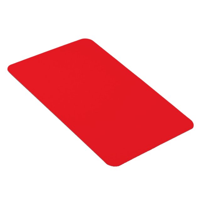 Solid Red Background  Magnet (Right Side)