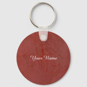 Solid Red Keychain