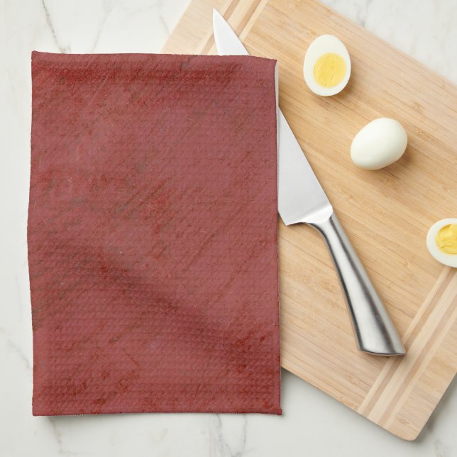 Solid Red Kitchen Towel (Quarter Fold)