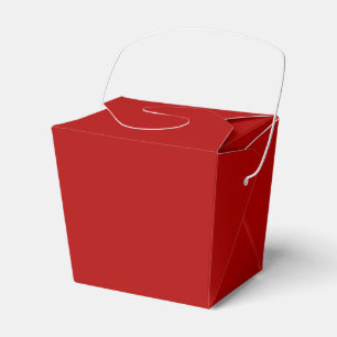 Solid red oxide favor box