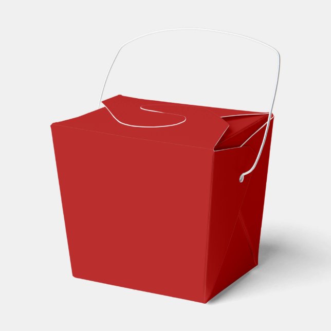 Solid red oxide favor box (Front Side)