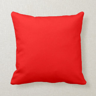 Solid Red Throw Pillow