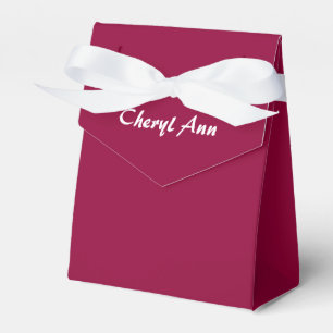 Solid Red Wine Favor Box