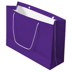 Solid rich purple violet large gift bag