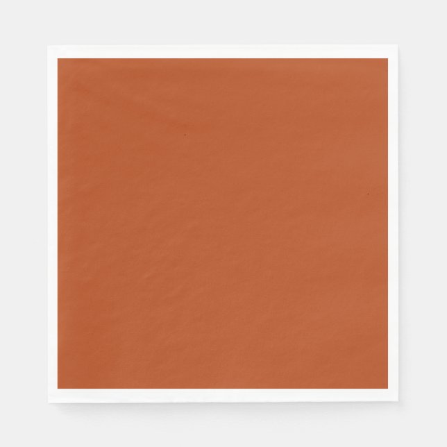 Solid rust brown napkin (Front)