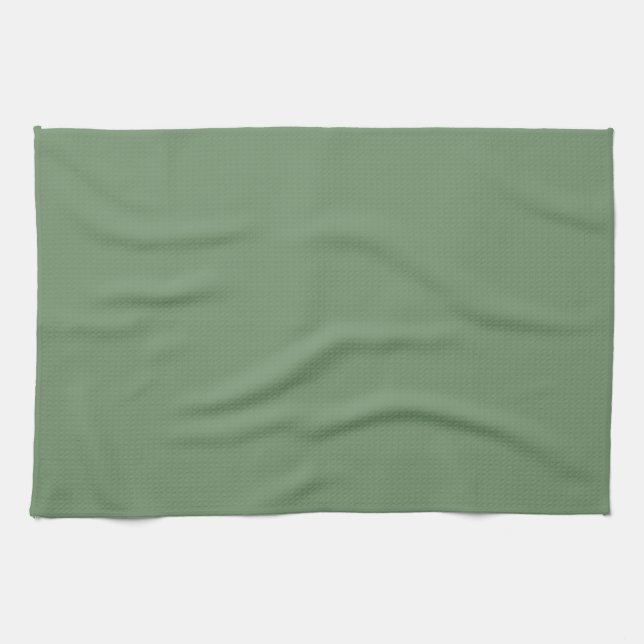 Solid Sage Green Kitchen Towel (Horizontal)