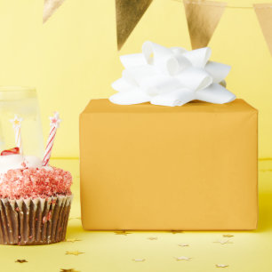 Solid School Colours – Gold Wrapping Paper