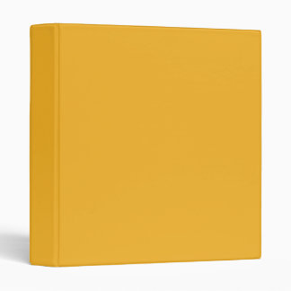 Solid School Colours – Gold Yellow-Orange Binder