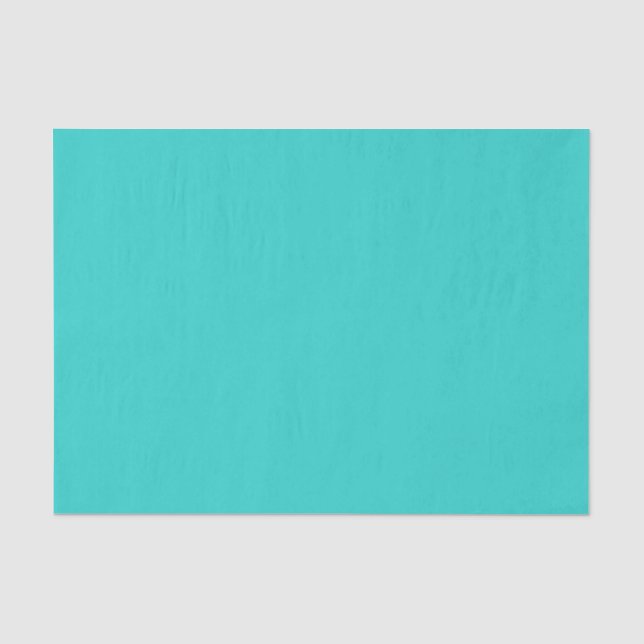 Solid Sea Blue Tissue Paper (Front)