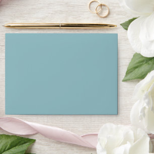 Solid Soft Aqua Tone Envelope