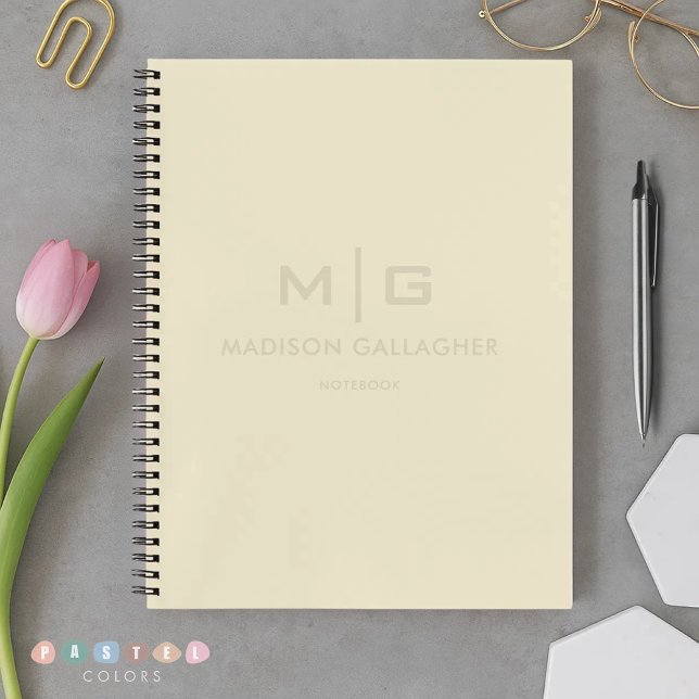 Solid Soft Light Pastel Beige Cream Yellow Colour Notebook (Solid Soft Light Pastel Beige Cream Yellow Color Notebook
)