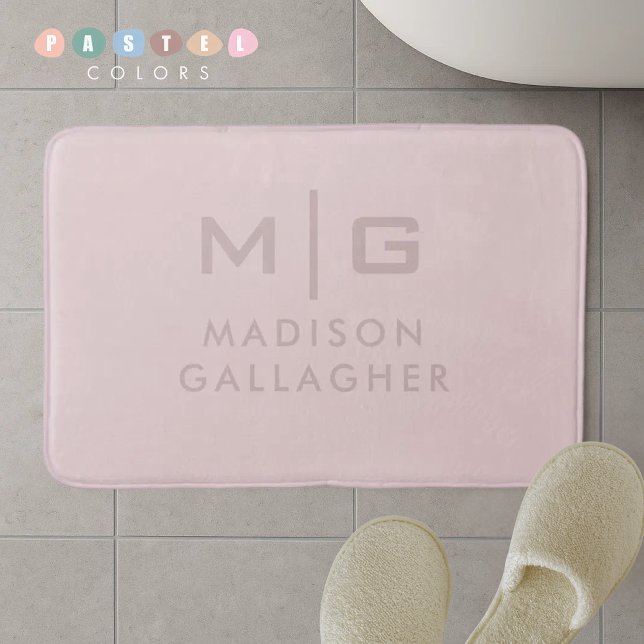 Solid Soft Light Pastel Beige Peach Pink Colour  Bath Mat (Solid Soft Light Pastel Beige Peach Pink Color Bath Mat
)