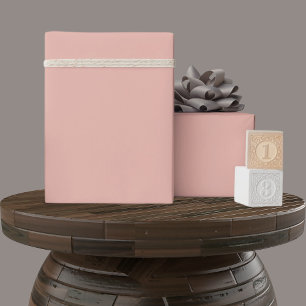 Solid Soft Light Pastel Coral Peach Pink Colour Wrapping Paper