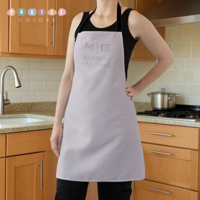 Solid Soft Light Pastel Lavender Purple Colour Apron (Solid Soft Light Pastel Lavender Purple Color Apron
)