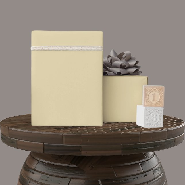 Solid Soft Light Pastel Lemon Yellow Colour Wrapping Paper (Solid Soft Light Pastel Lemon Yellow Color Gift Wrapping Paper)