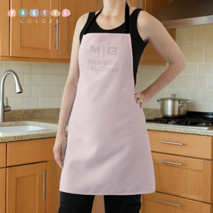 Solid Soft Light Pastel Orchid Pink Colour Apron