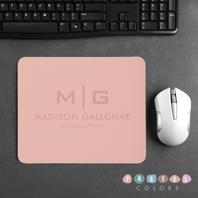 Solid Soft Light Pastel Peach Salmon Pink Colour Mouse Pad (Solid Soft Light Pastel Peach Salmon Pink Color Mouse Pad
)