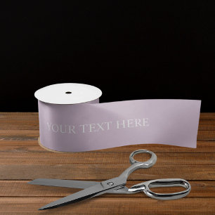 Solid Soft Light Pastel Purple White Colour Satin Ribbon