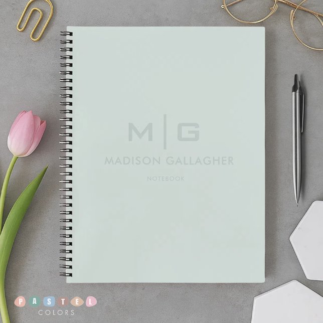 Solid Soft Light Pastel Sage Moss Green Color Notebook (Solid Soft Light Pastel Sage Moss Green Color Notebook
)