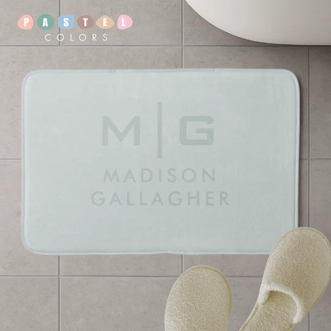 Solid Soft Light Pastel Sage Moss Green Colour Bath Mat (Solid Soft Light Pastel Sage Moss Green Color Bath Mat
)