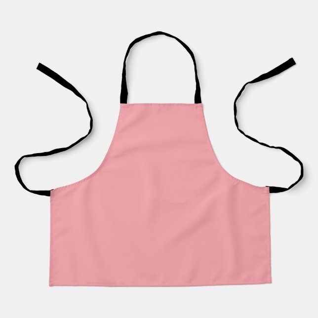 Solid soft pink apron (Front)