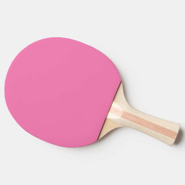Solid soft pink ping pong paddle (Side)