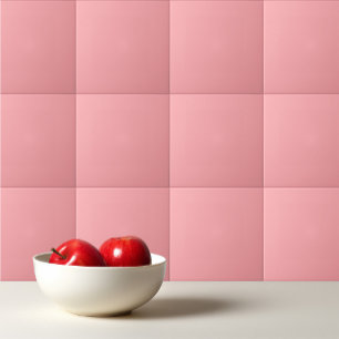 Solid soft pink tile