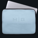 Solid Soft Sky Light Pastel Baby Blue Color Laptop Sleeve<br><div class="desc">Protect your tech in style with this premium laptop sleeve, designed for maximum protection, lightweight comfort, and modern elegance. Made from durable, waterproof materials with soft inner padding, it keeps your device safe from scratches, bumps, and spills — perfect for everyday use at home, office, school, or travel. This sleek...</div>