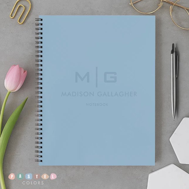 Solid Soft Sky Light Pastel Baby Blue Colour Notebook (Solid Soft Sky Light Pastel Baby Blue Color Notebook
)