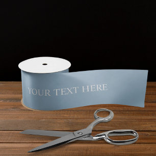 Solid Soft sky Light Pastel Baby Blue White Color Satin Ribbon