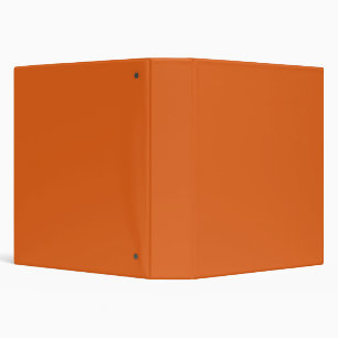 Solid squash orange binder